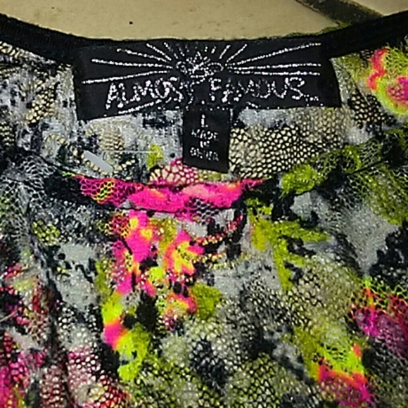 New Almost Famous lace babydoll top - Picture 2 of 6